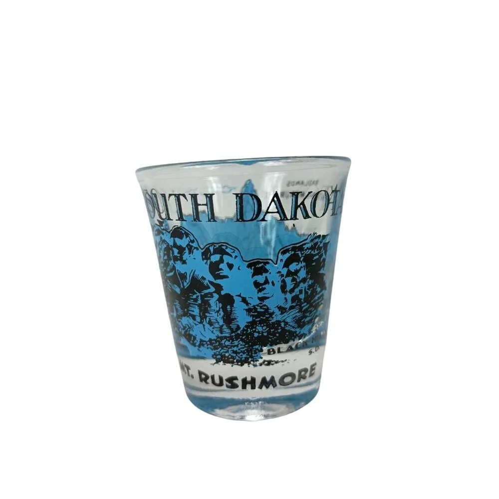 Mt. Rushmore Badlands National Monument Shot Glass South Dakota Travel Souvenir